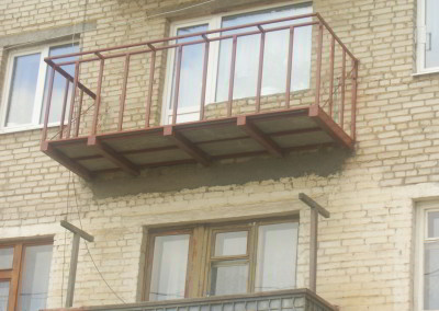 Капитальный ремонт и замена балконной плиты, монтаж ограждения